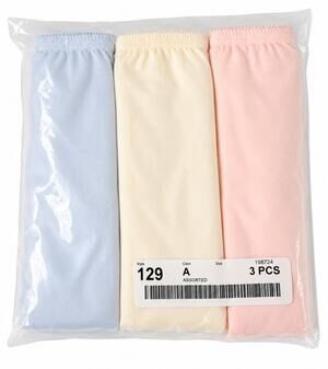 Size 11 National Style 129 Nylon Tricot Full Brief Panties 3 Pack Multi NWT